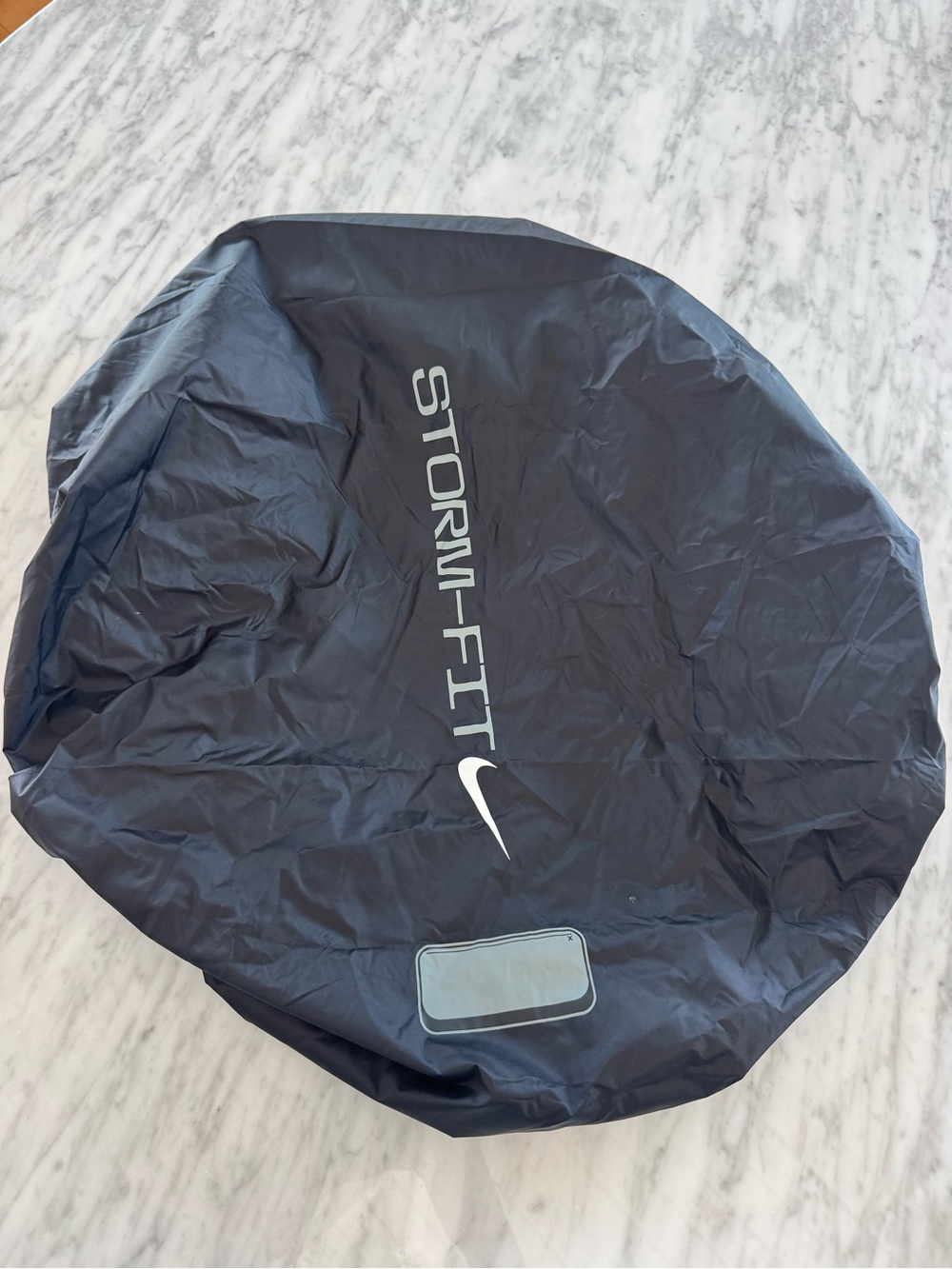 Nike Academy Storm-FIT Black Duffel/Bag Cover with Reflective Logo. Black